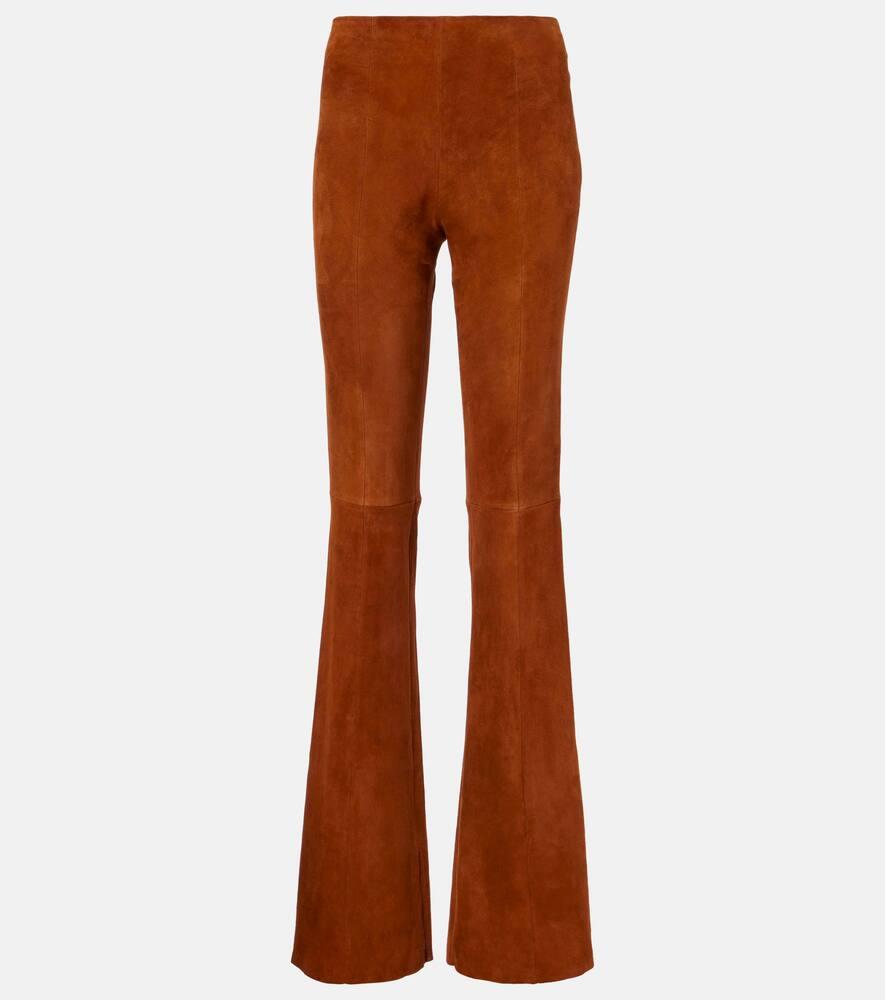 stouls gege suede flared pants