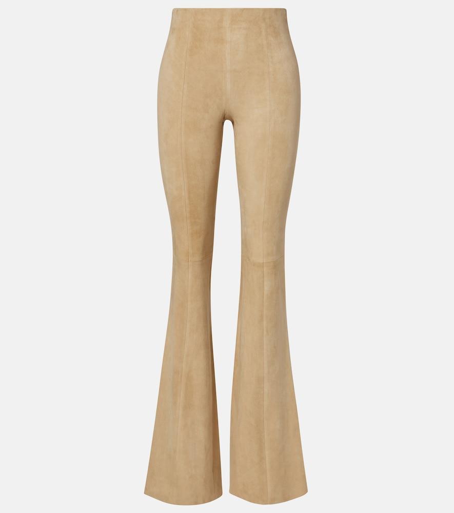stouls gege suede flared pants