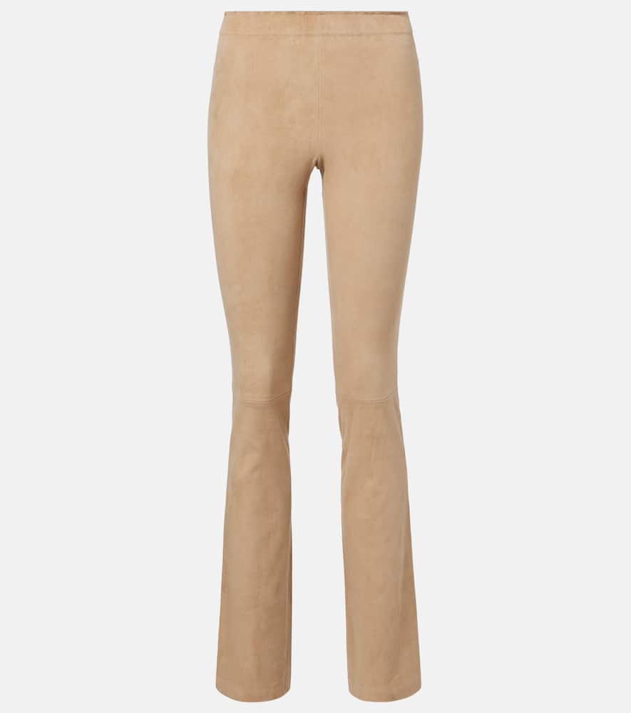 stouls jp long suede flared pants