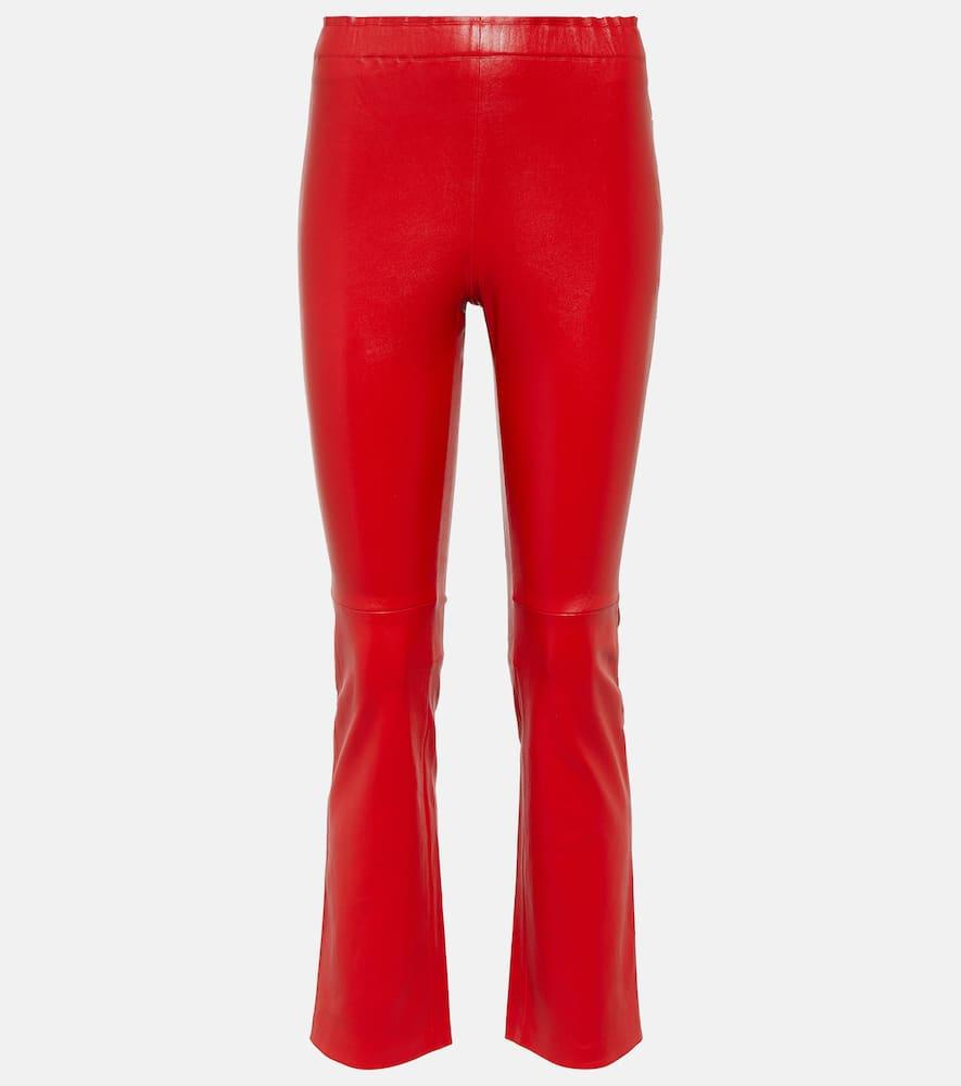 stouls leather cropped pants