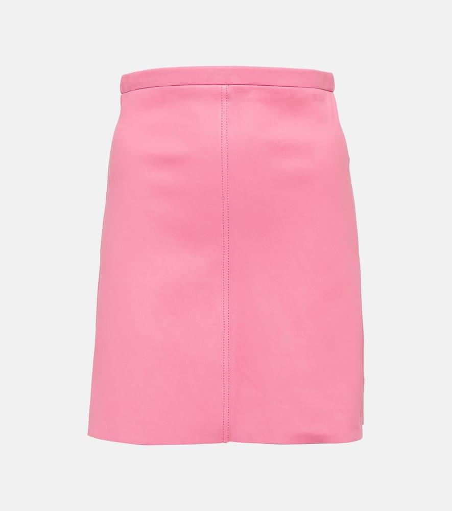 stouls lucie leather miniskirt