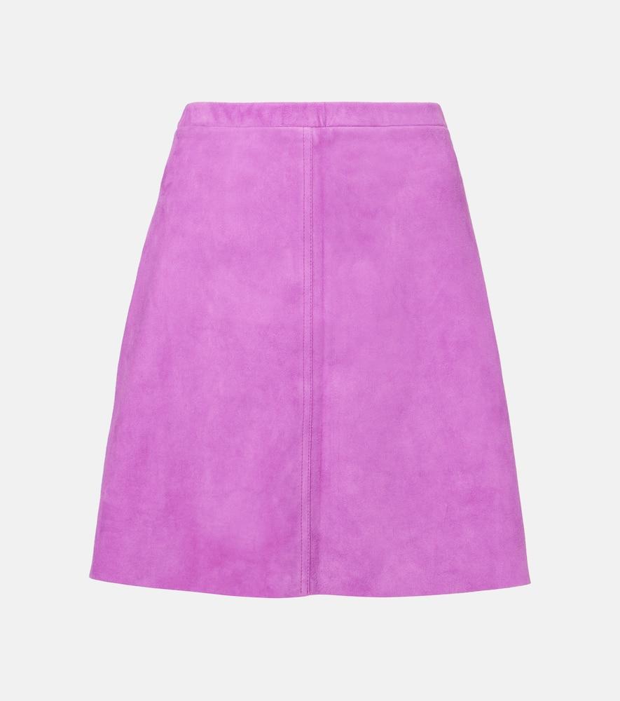 stouls mila suede miniskirt