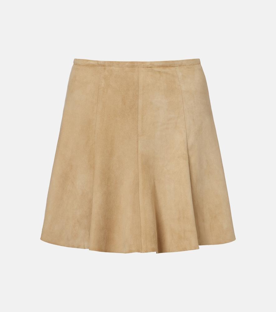 stouls mila suede miniskirt