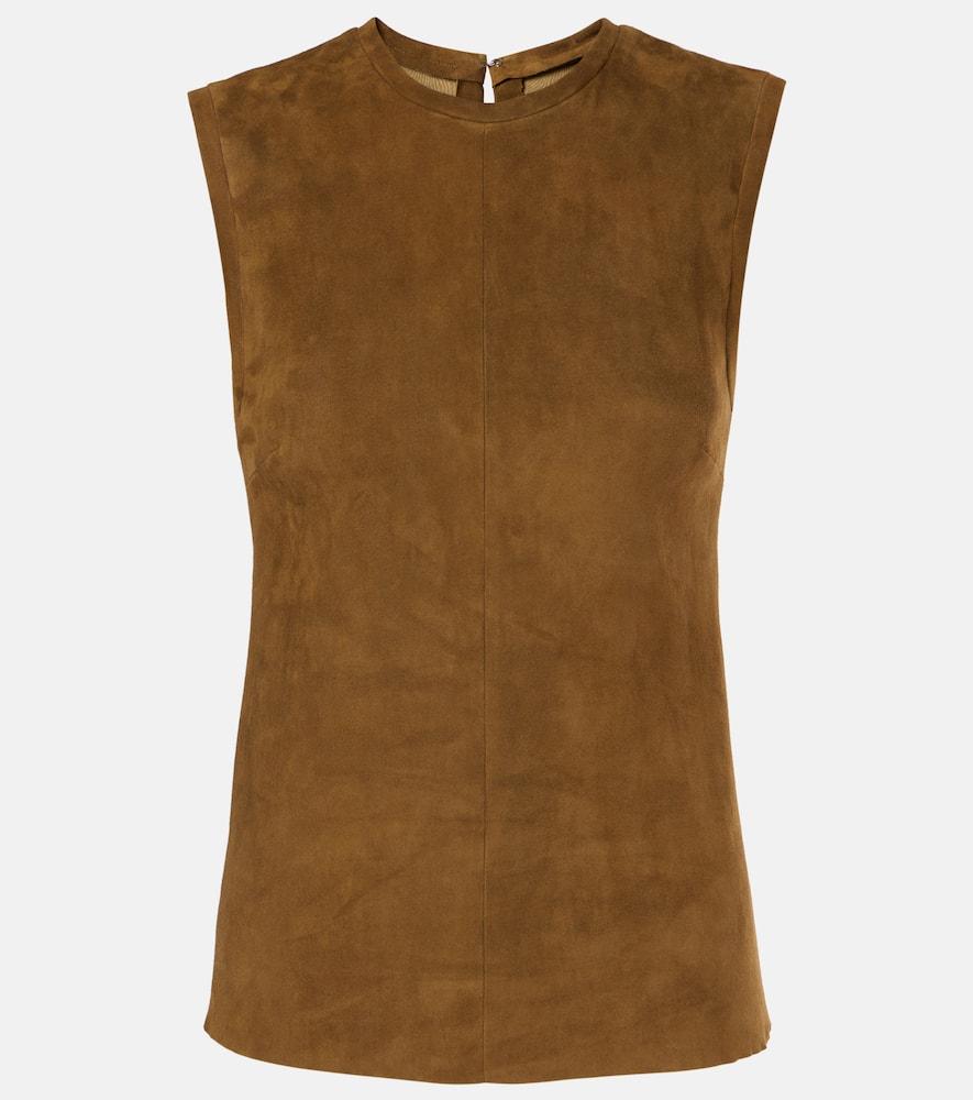 stouls miuccia suede top