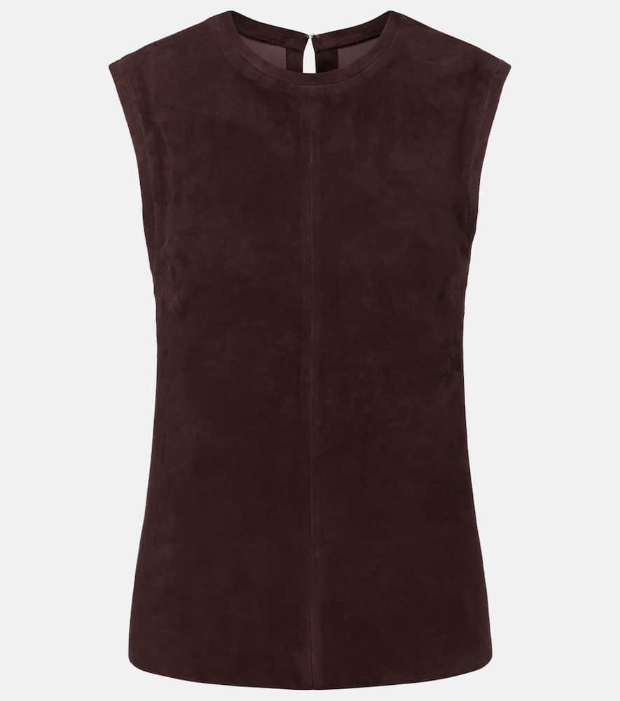 stouls miuccia suede top