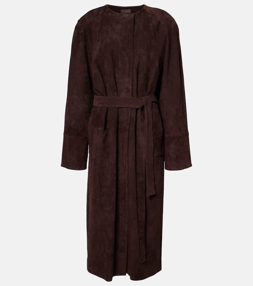 stouls suede trench coat