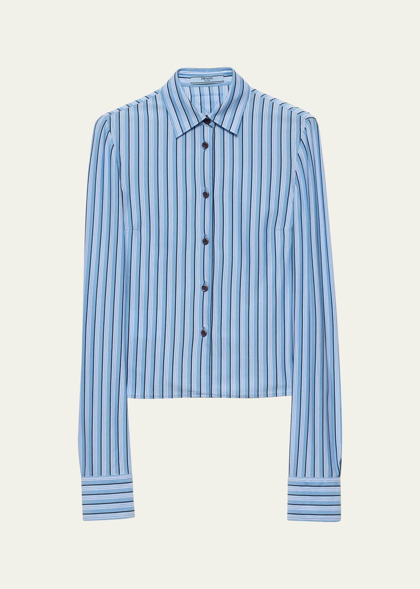 straight button down top