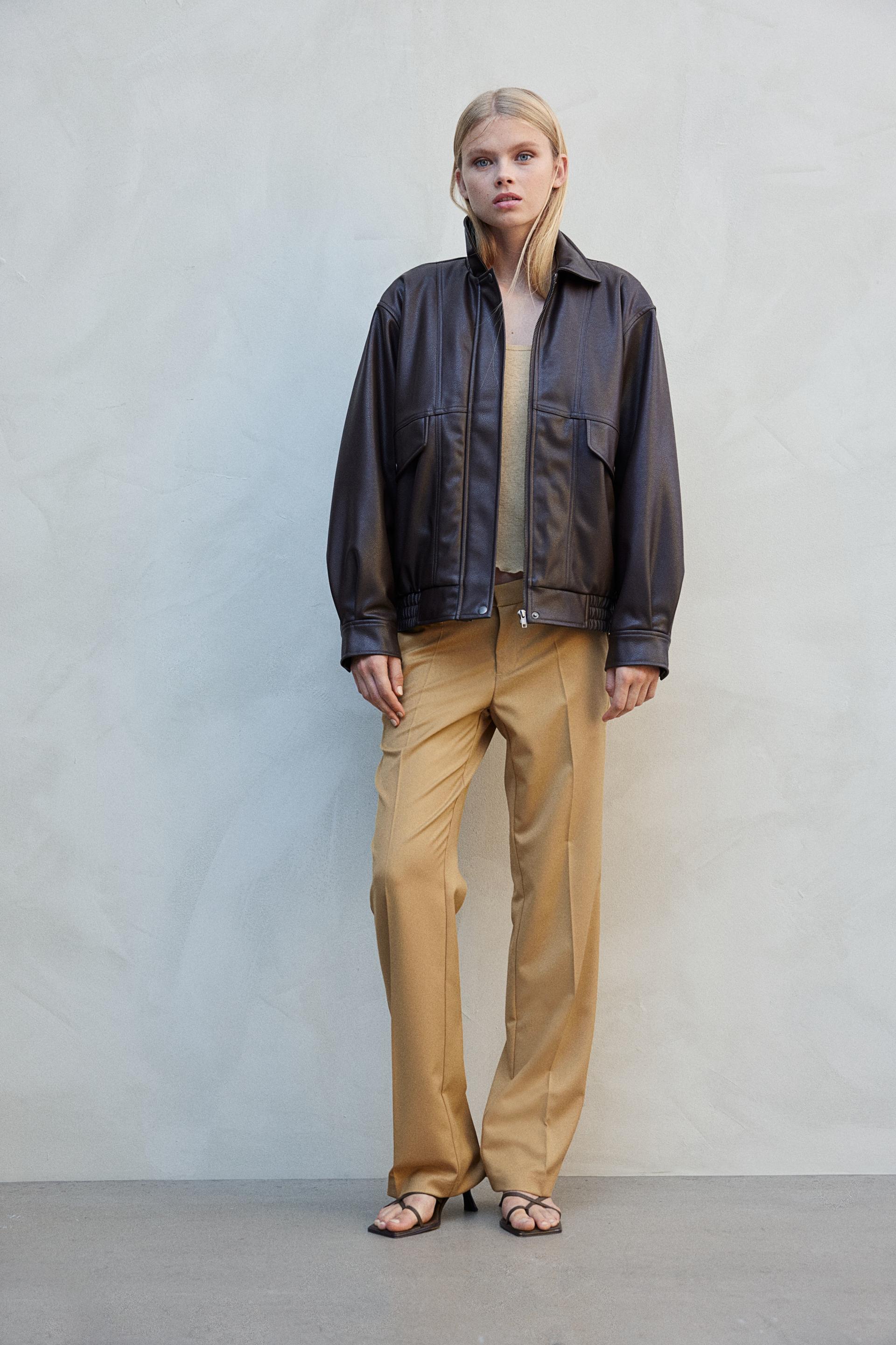 straight-cut dress pants