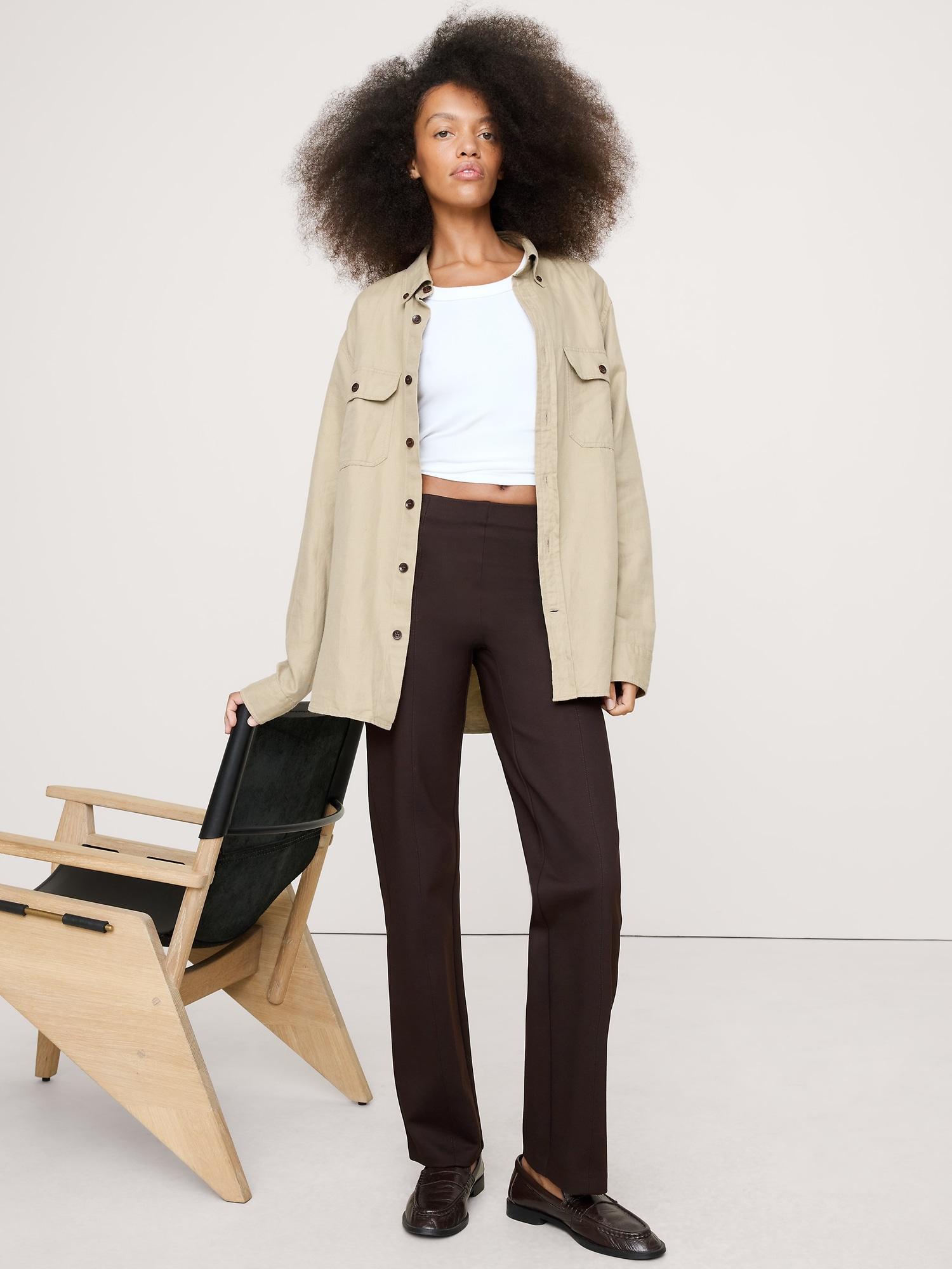 straight everywhere ponte ankle pant