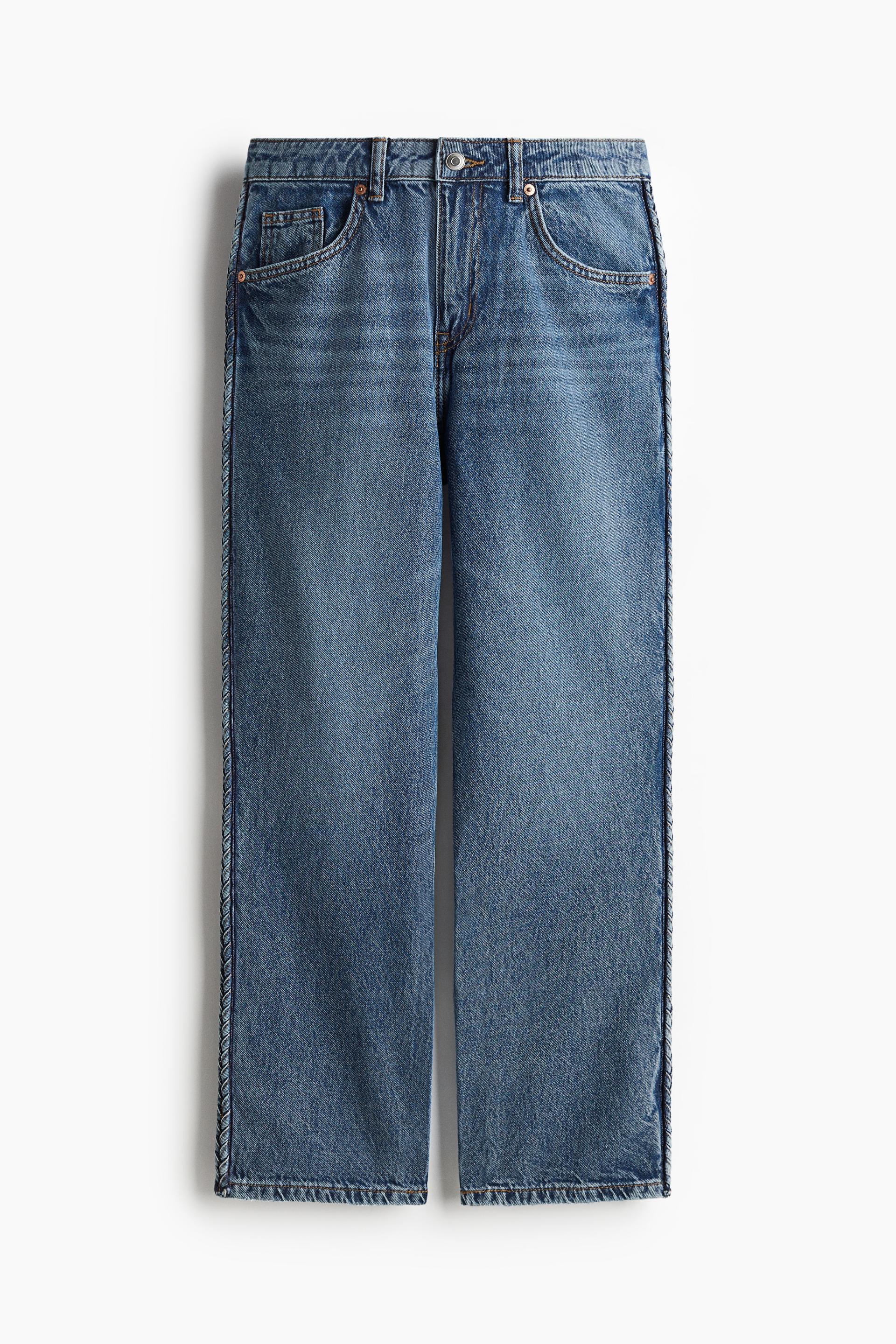 straight high ankle jeans
