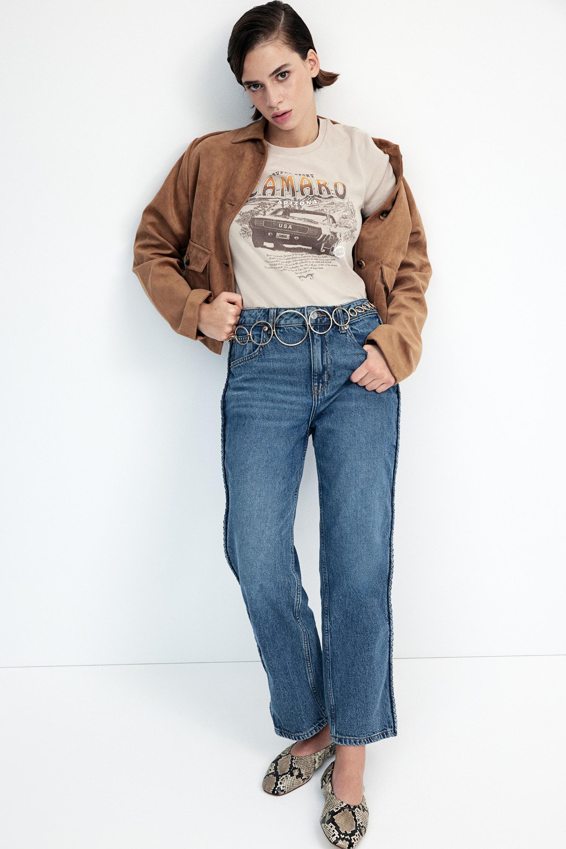 straight high ankle jeans