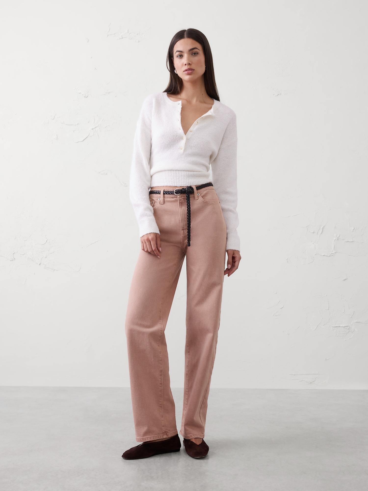 straight high-rise jean