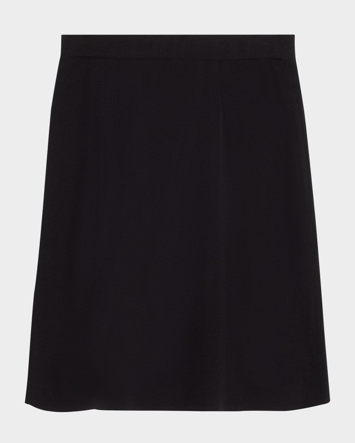 straight knee-length skirt