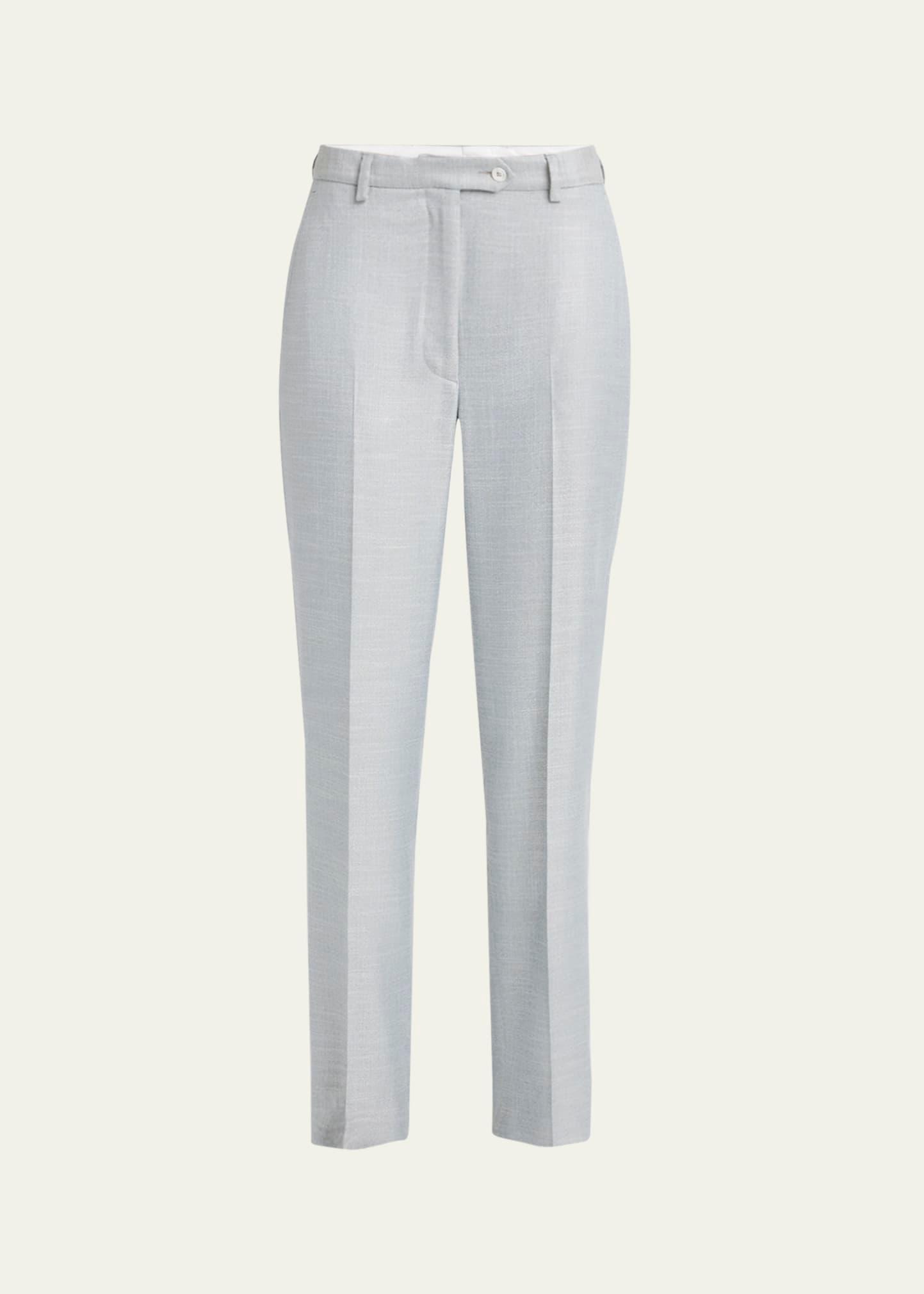 straight leg bamboo trousers