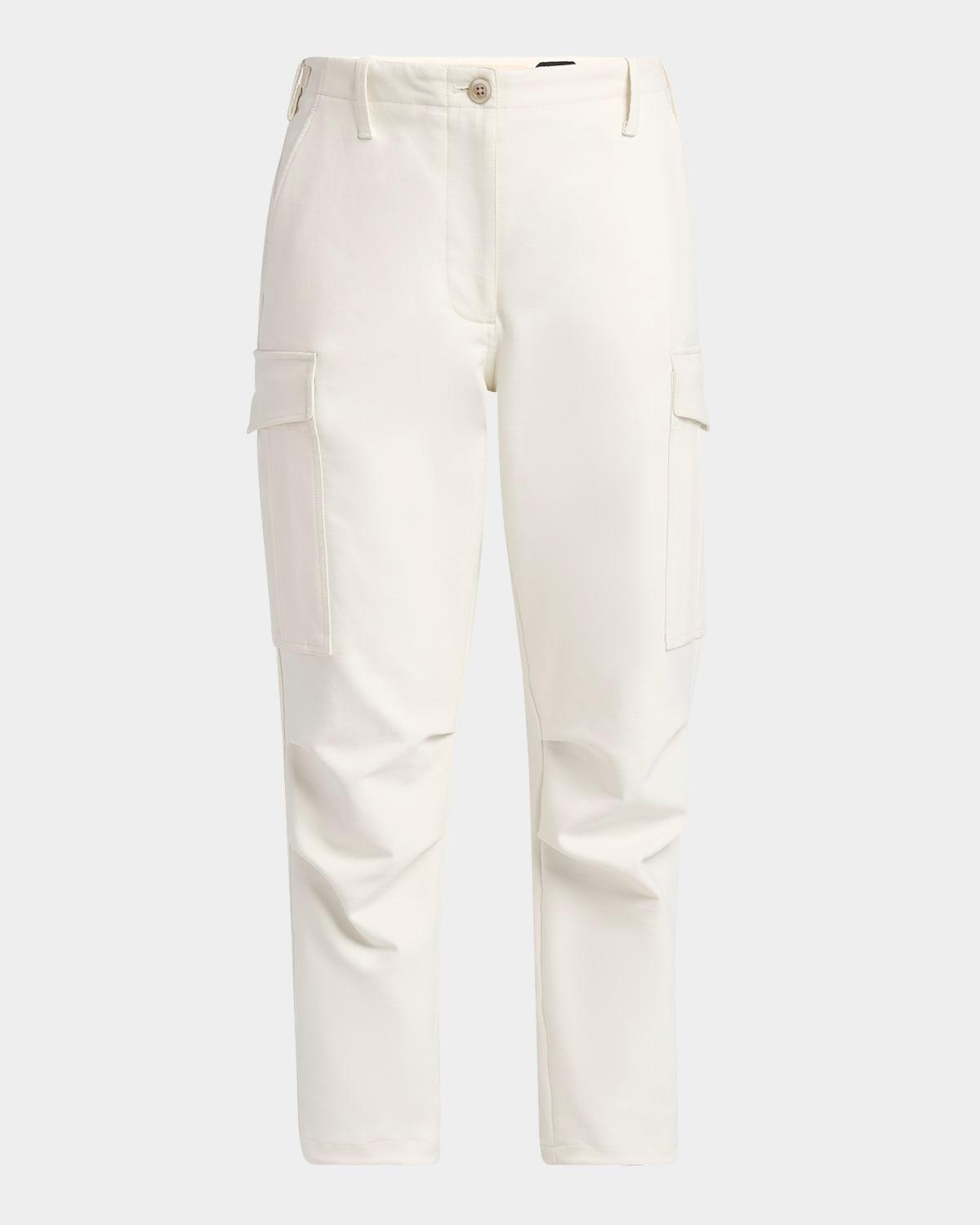 straight-leg cargo trousers