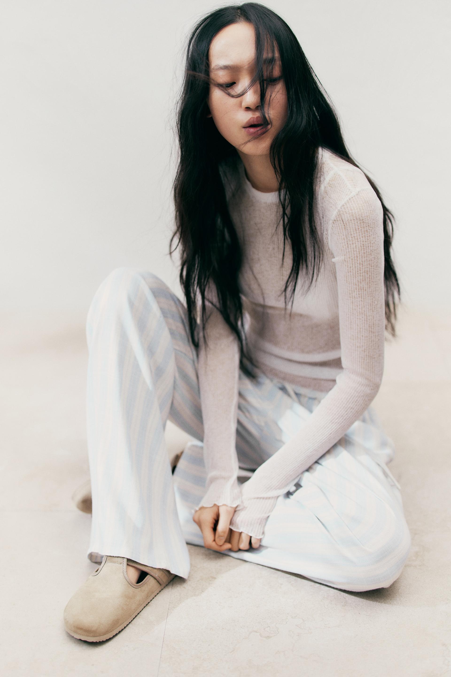straight-leg drawstring pants