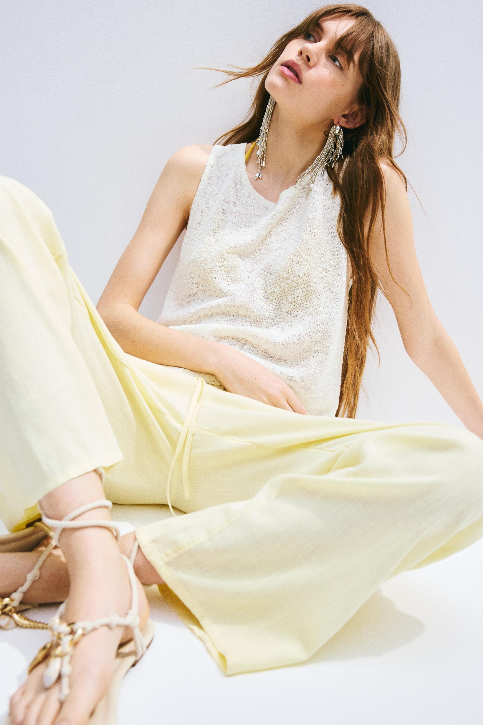 straight-leg drawstring pants