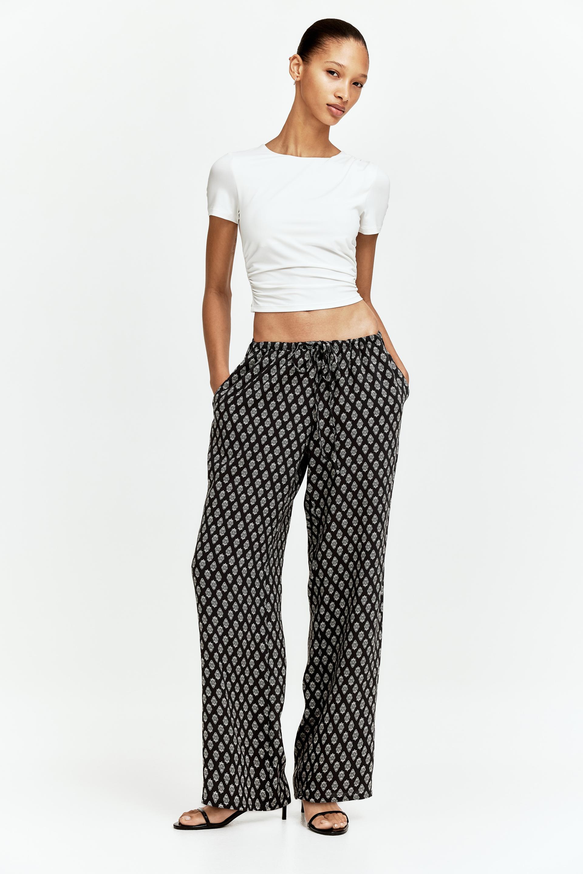 straight-leg drawstring pants
