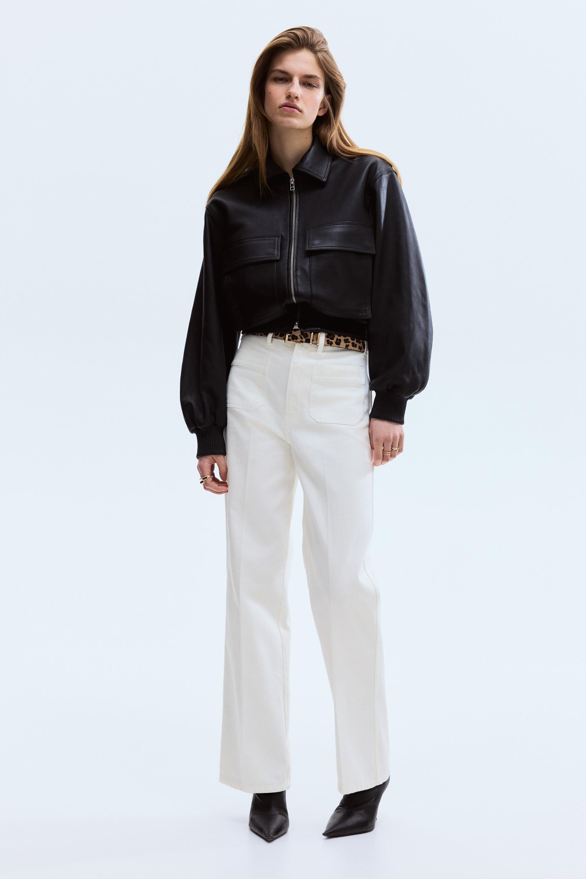 straight leg high waist jeans
