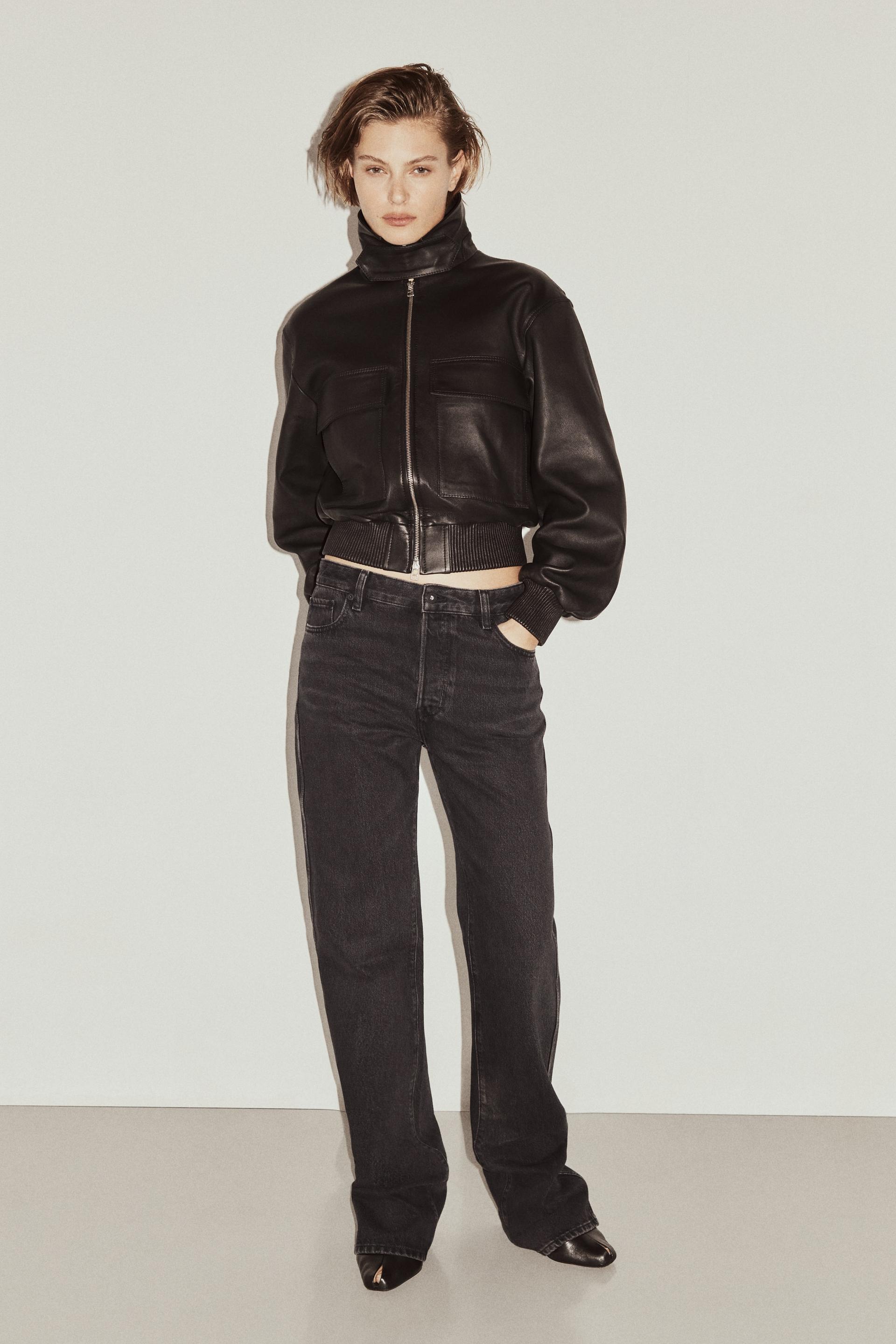 straight-leg jeans