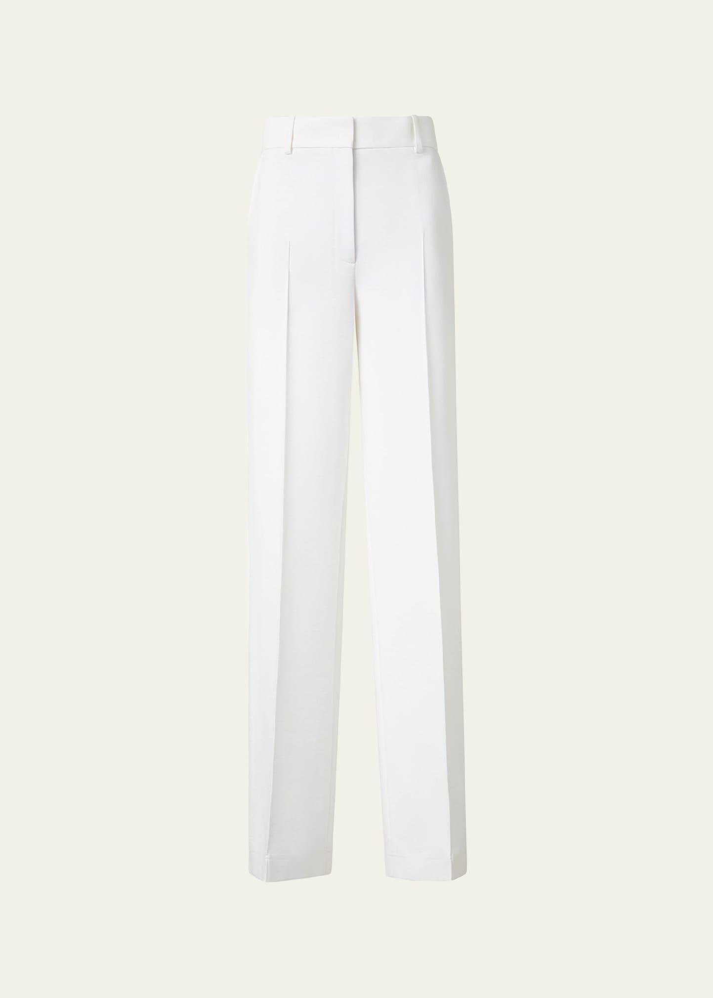 straight leg trousers