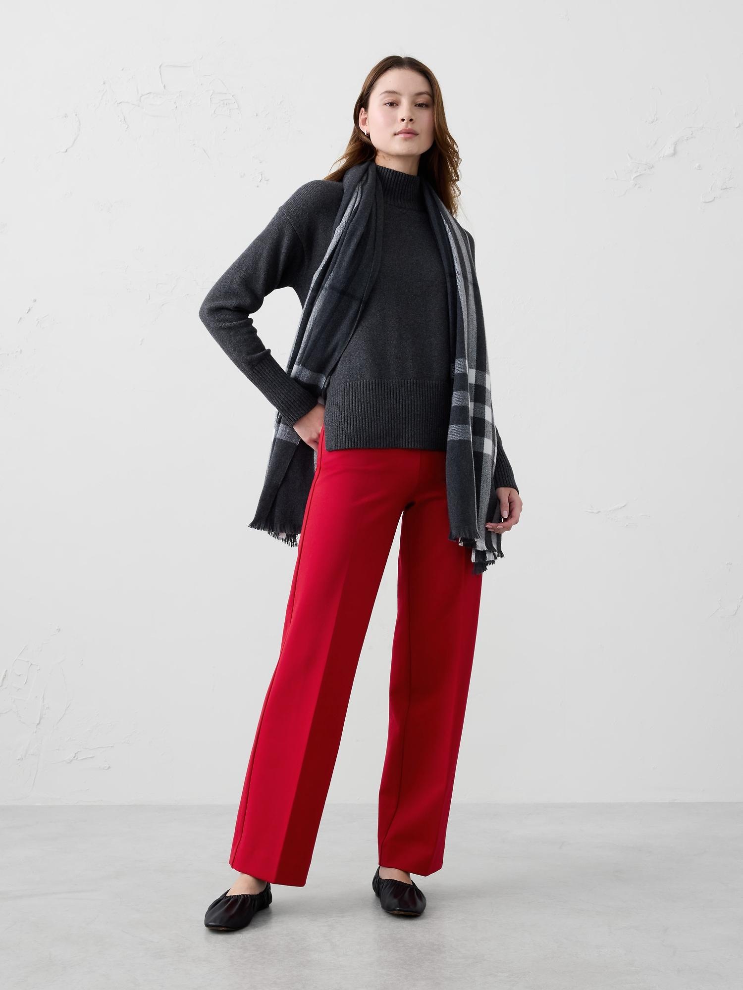 straight ponte pull-on pant