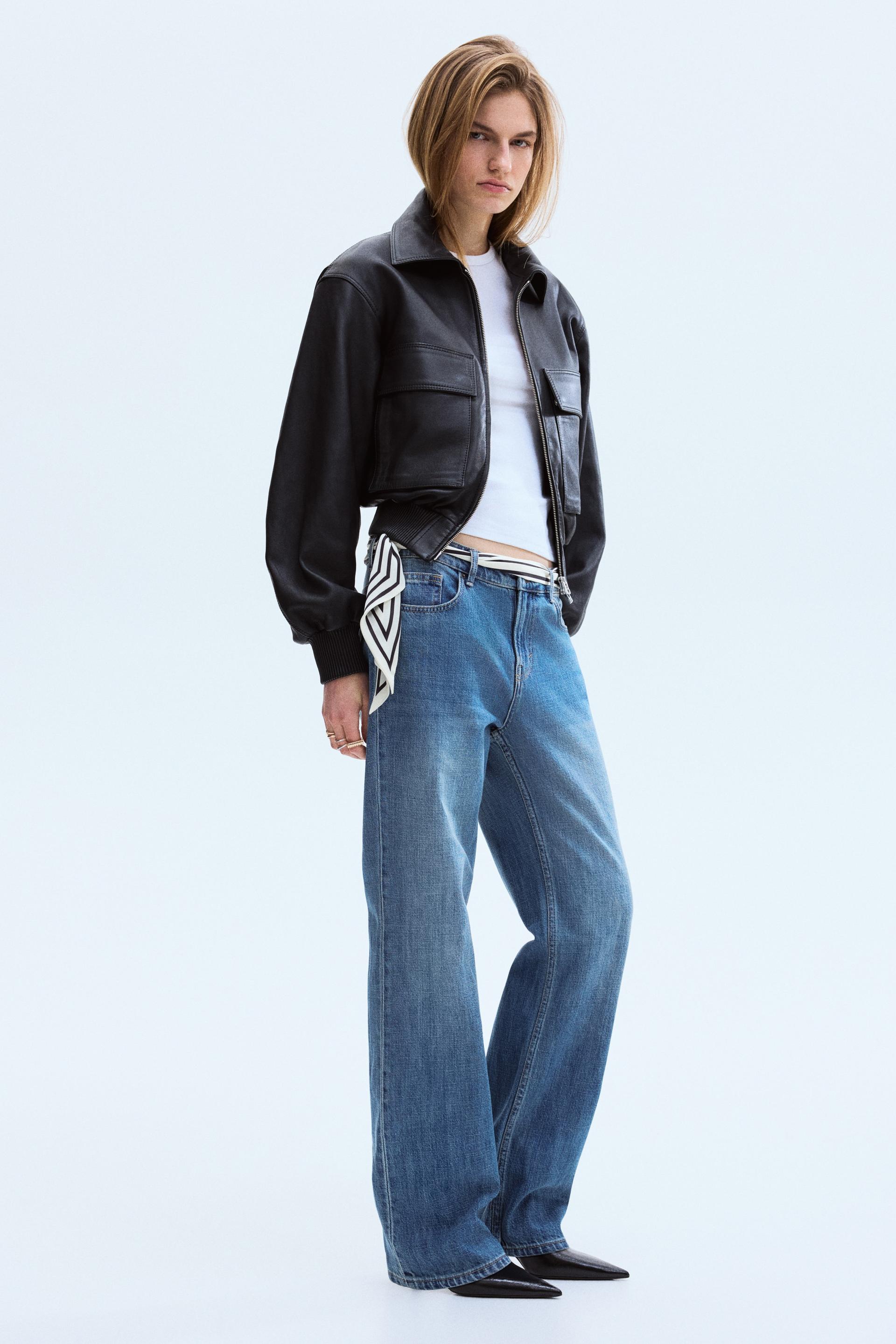 straight regular waist jeans