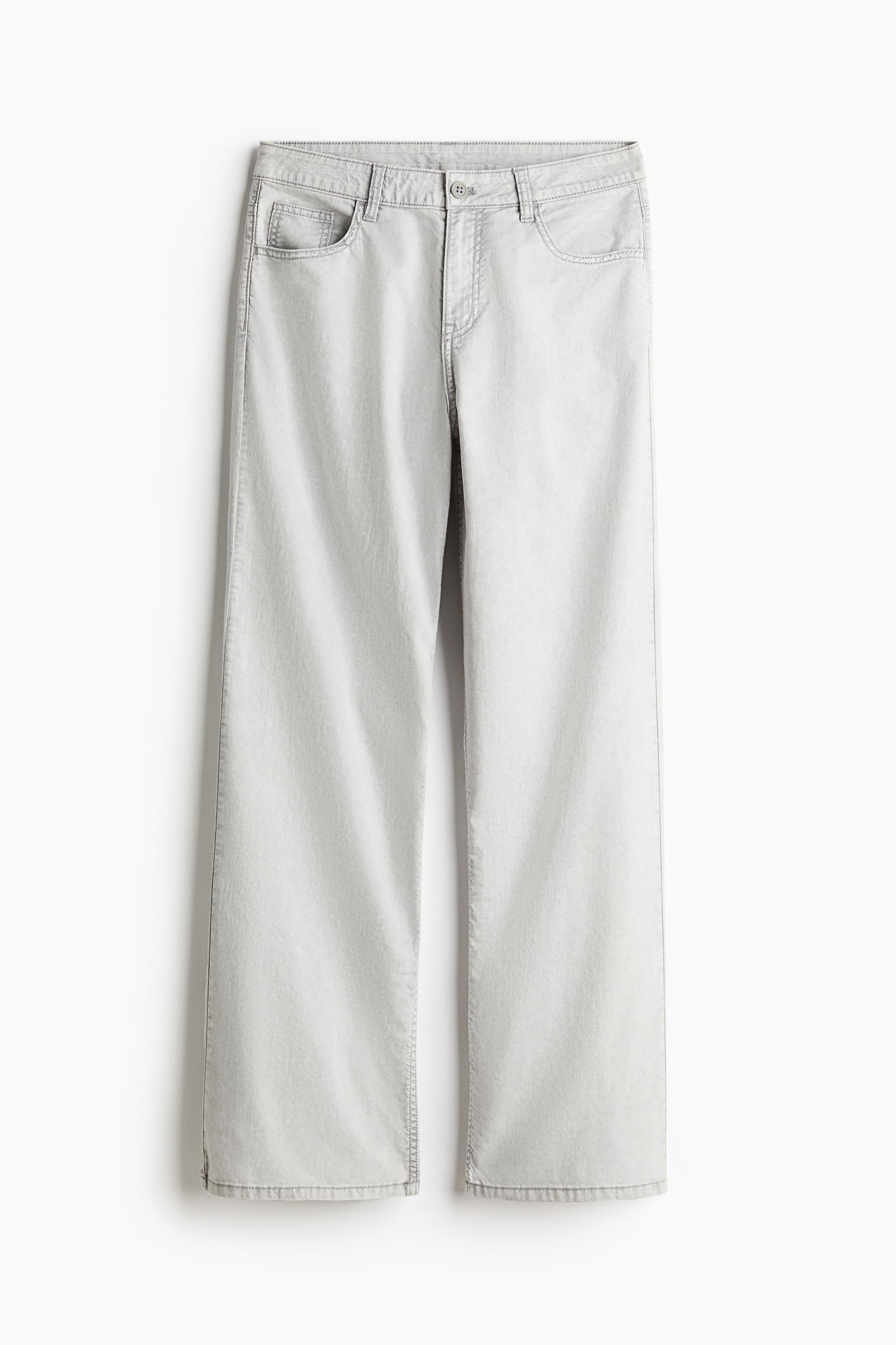 straight twill pants