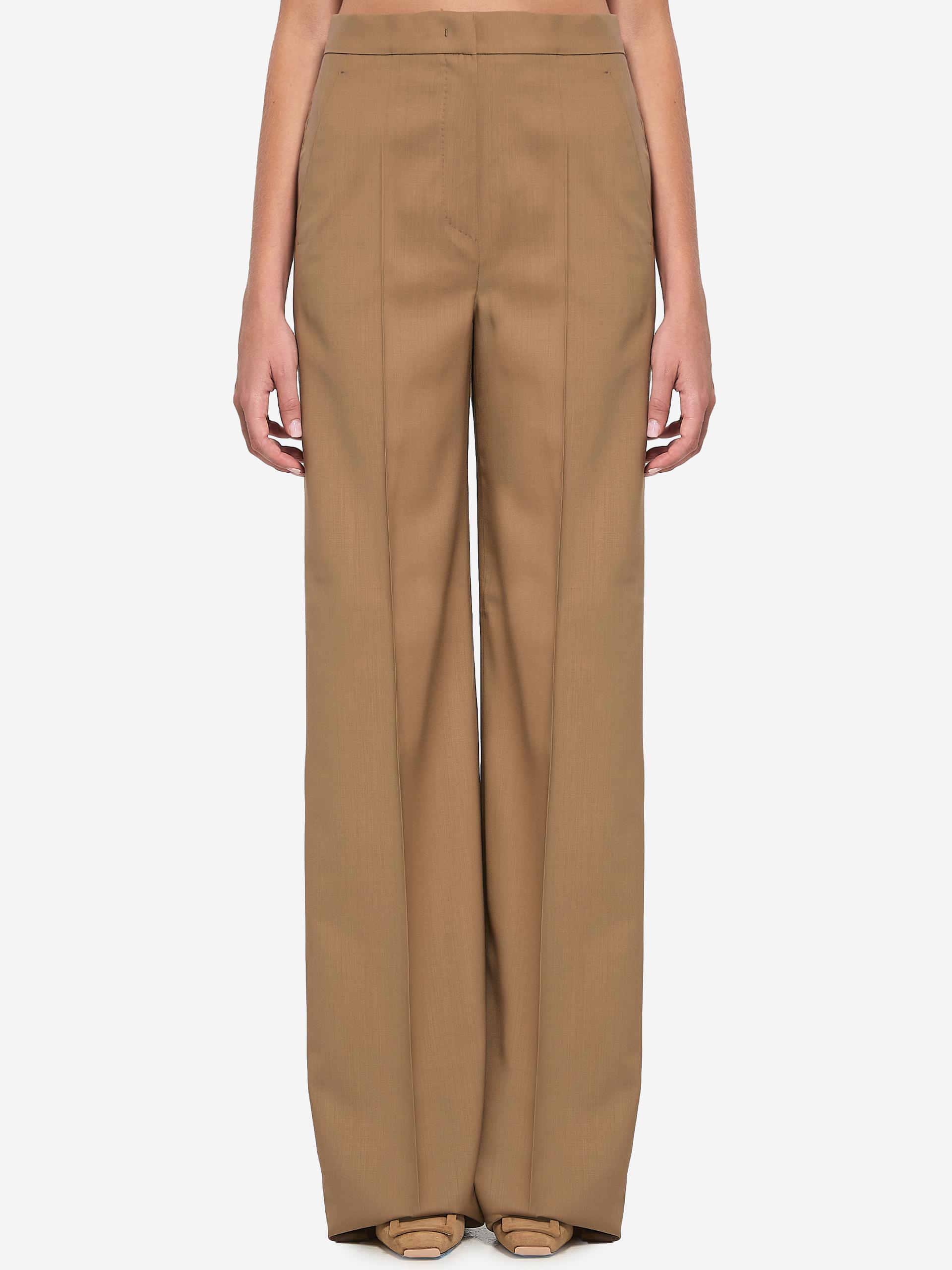 straightleg trousers in light wool