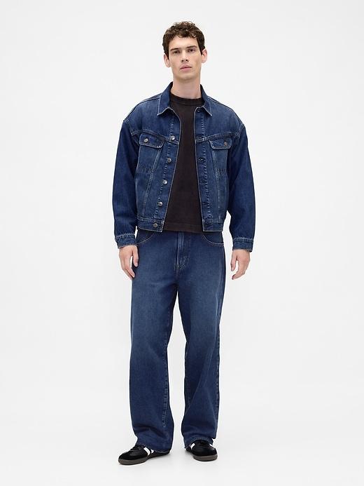 stranger things adult flannel-lined extra baggy jeans
