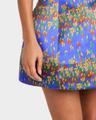 strapless bustier silk mini dress