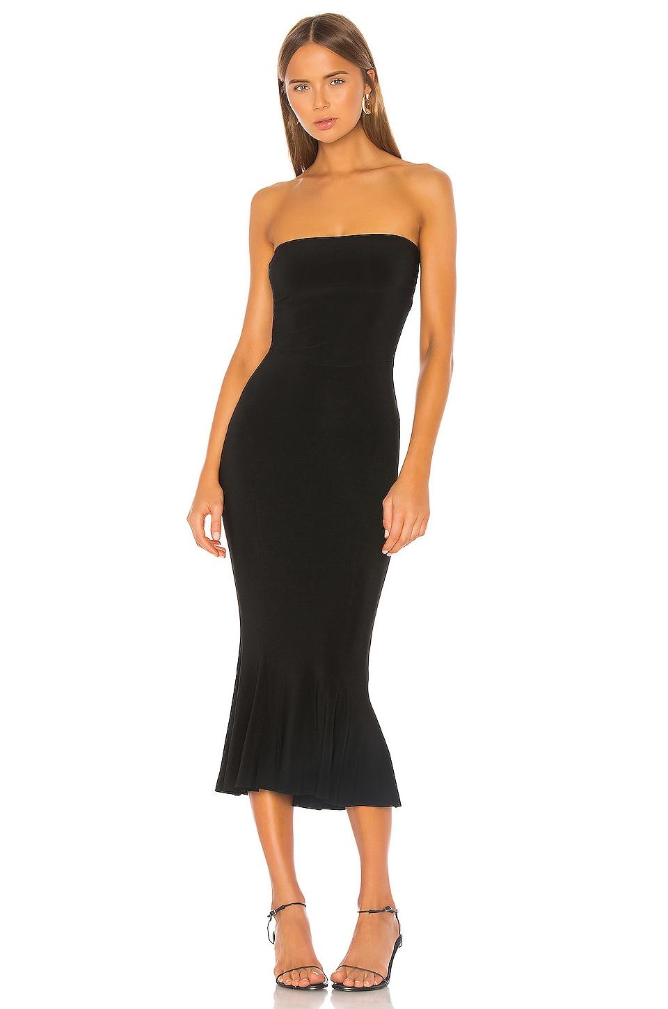 strapless fishtail dress