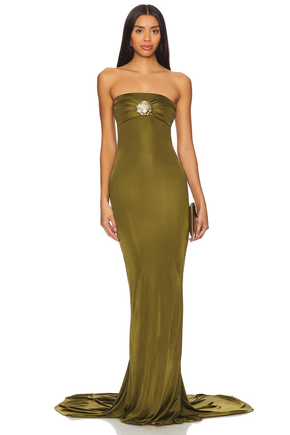 strapless gown