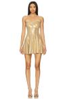 strapless grace mini dress