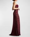 strapless lace a-line gown