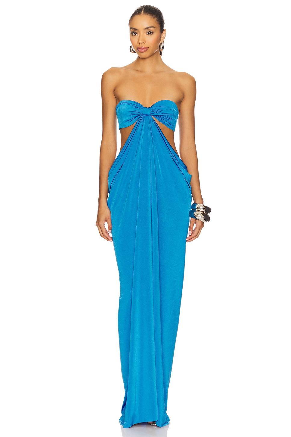 strapless long dress