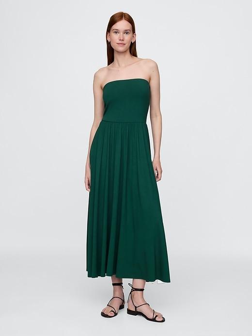 strapless maxi dress