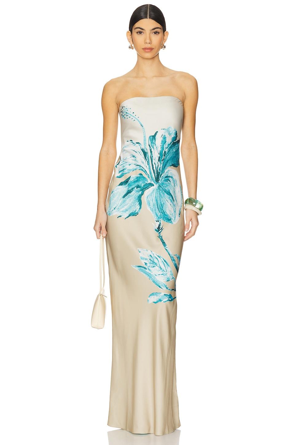 strapless maxi dress