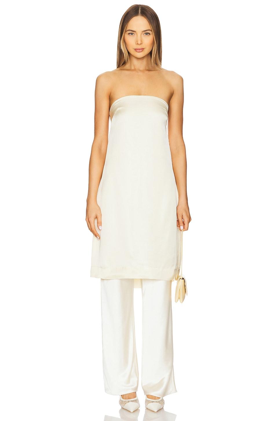 strapless midi top