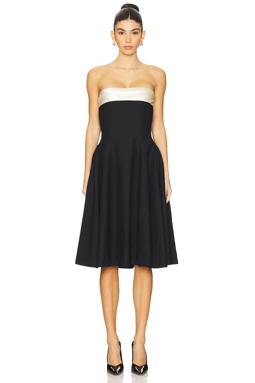 strapless opera lady length dress