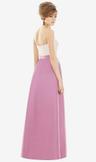 strapless pleated skirt maxi dress with pockets