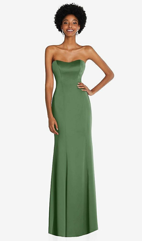 strapless princess line lux charmeuse mermaid gown