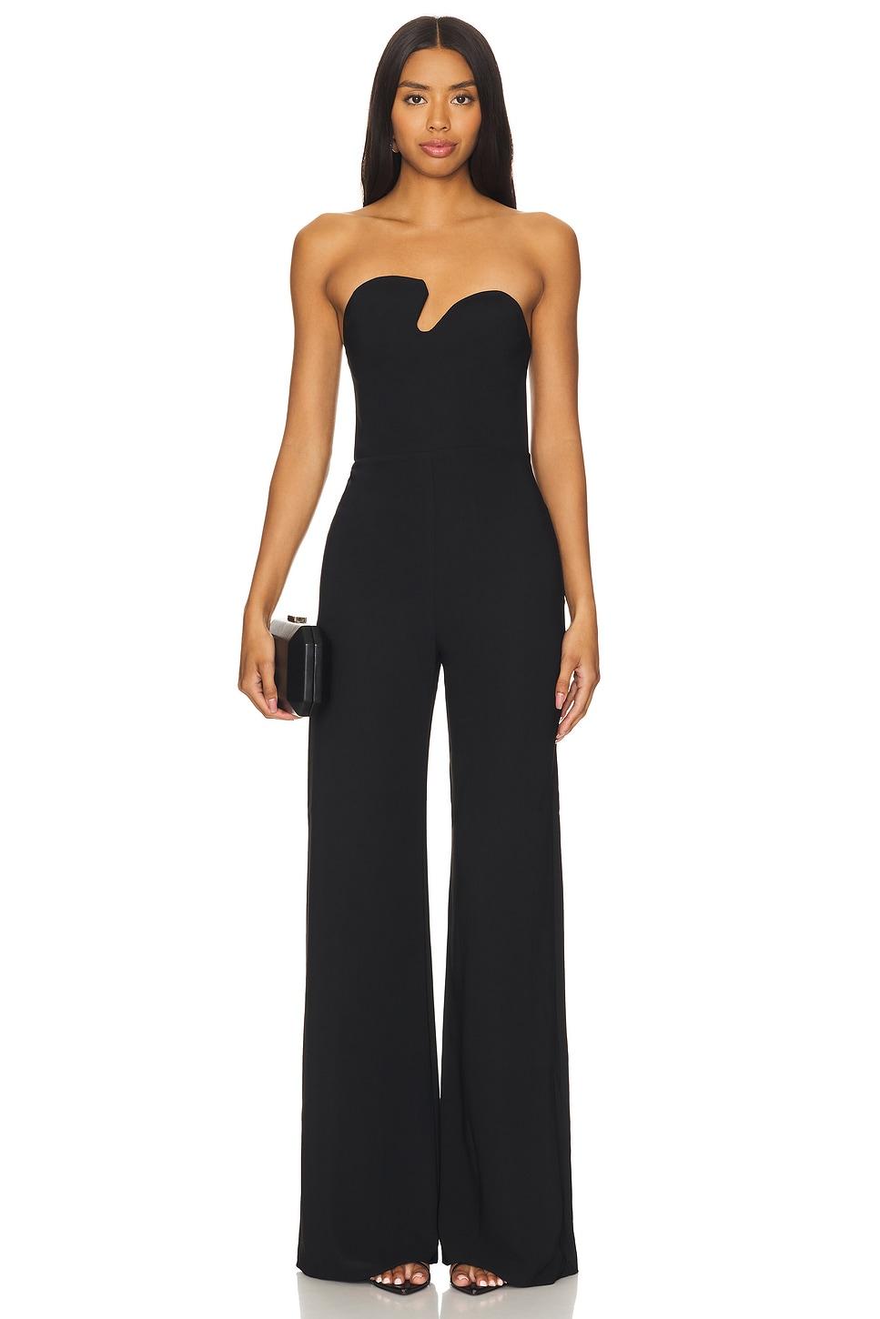 strapless puzzle jumpsuit