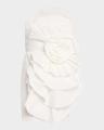 strapless ruffle taffeta mini dress