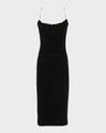 strapless velvet corset dress