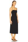 strappy side slit dress