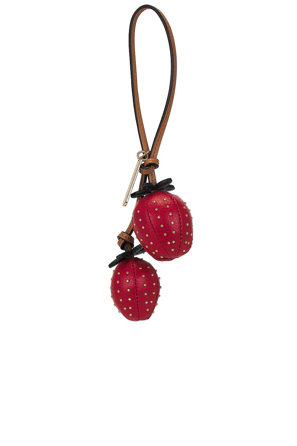 strawberry bag charm