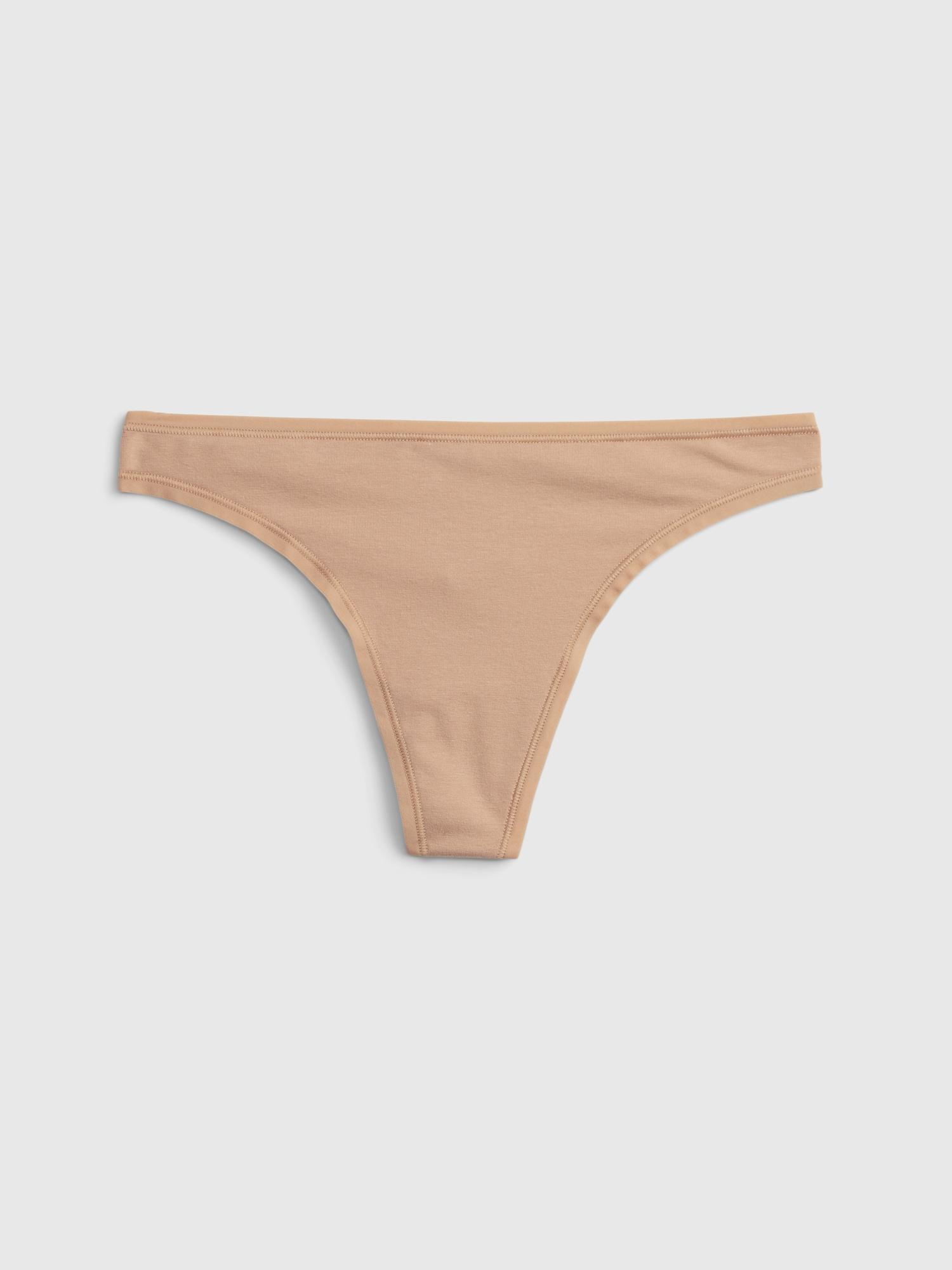 stretch cotton thong