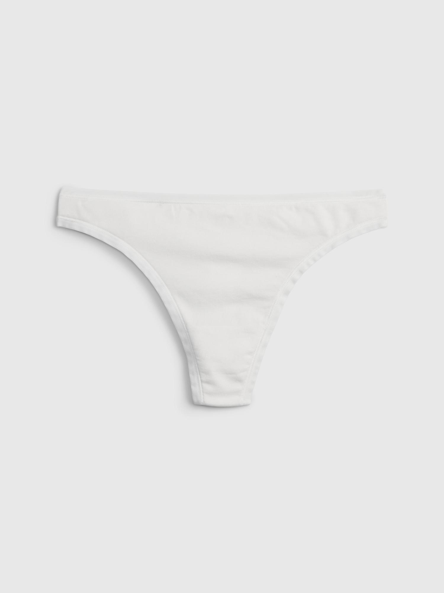 stretch cotton thong