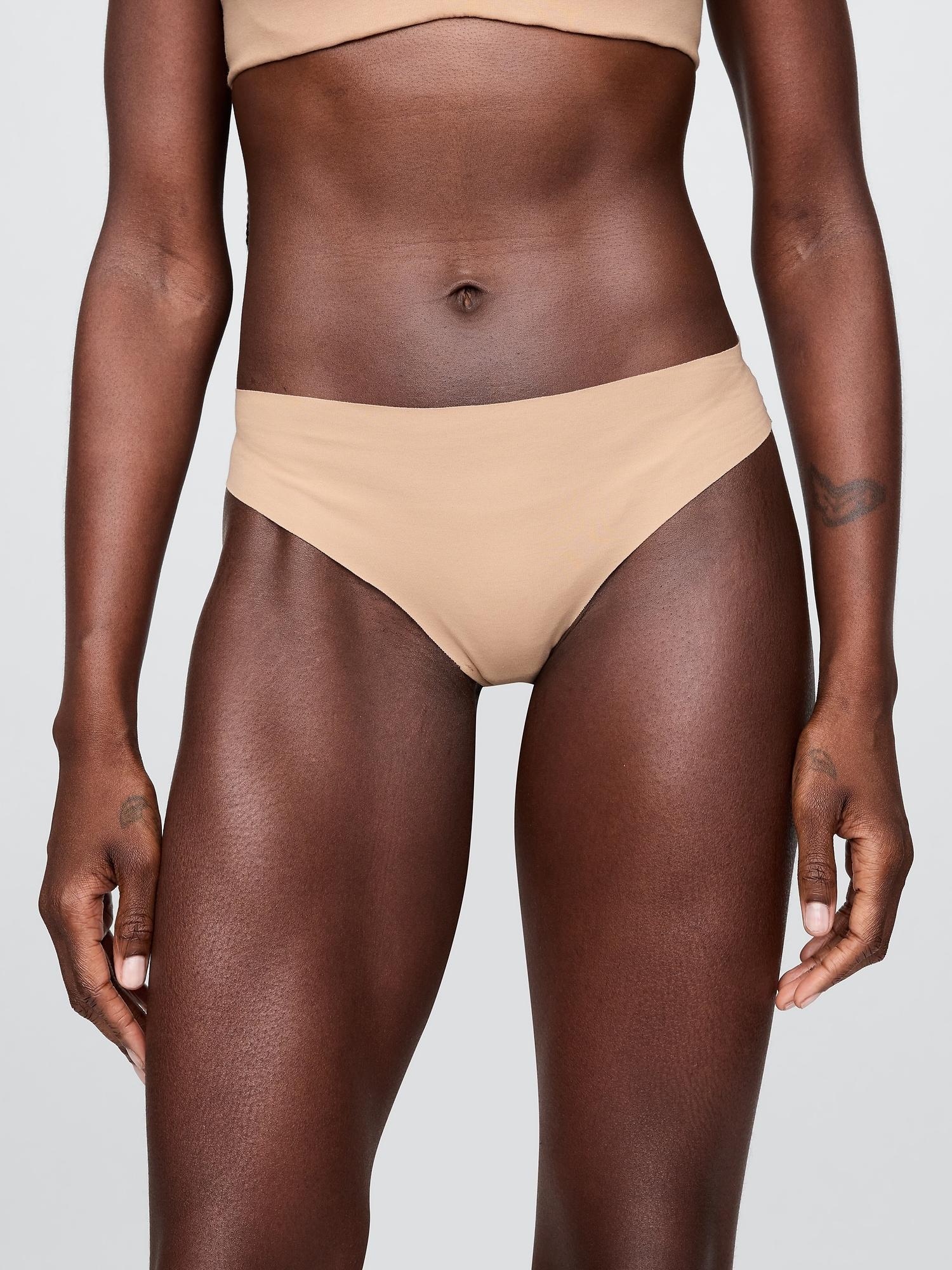 stretch cotton thong